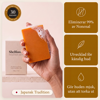 SheBloom® Persimontvål – Japansk tradition mot åldersdoft